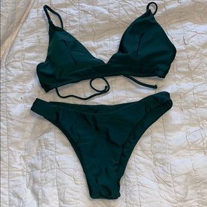 Shein Dark Green Bikini